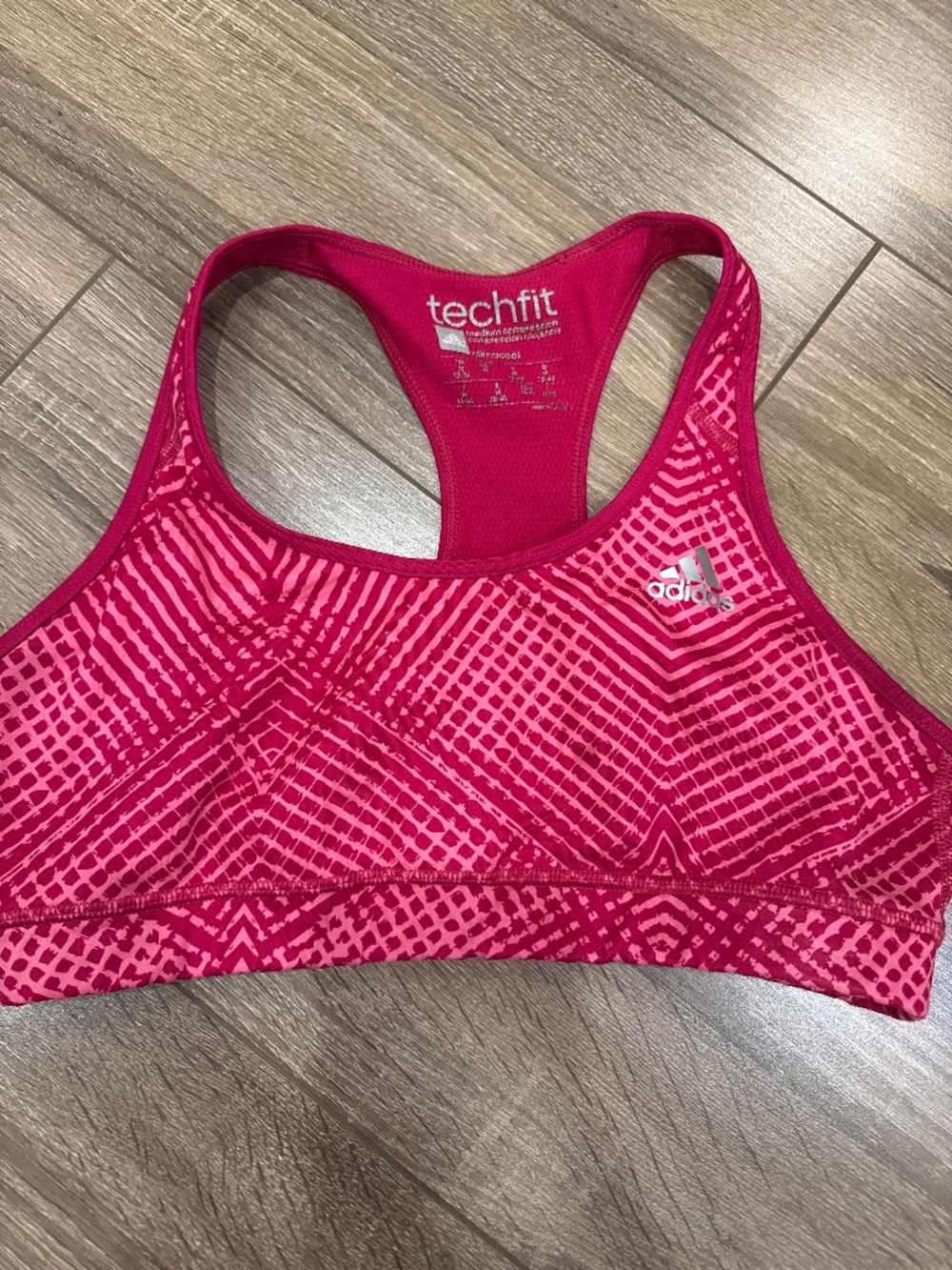 Adidas sports bra pink